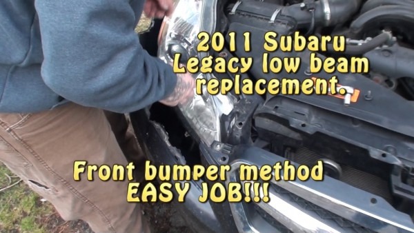 2011 Subaru Legacy Low Beam Headlight Replacement Front Bumper 2011 Subaru Legacy Low Beam Headlight Replacement Front Bumper
