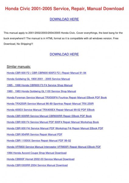 Manuals Honda Trx400ex Service Repair Manual 99 02 Diagram Ebook Manuals Honda Trx400ex Service Repair Manual 99 02 Diagram Ebook
