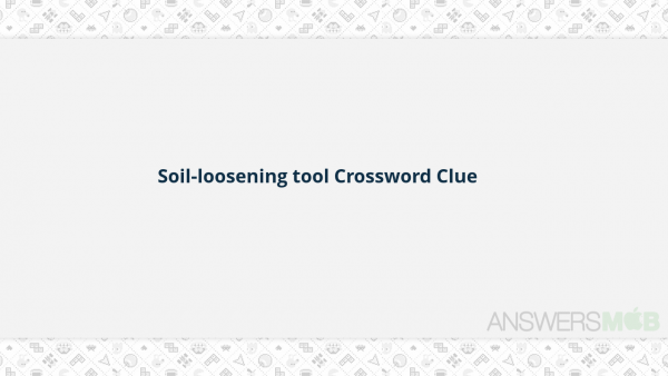 Tool Crossword Clue
