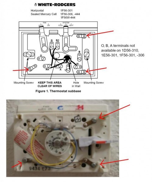 White Rodgers Thermostat 1f56w 444