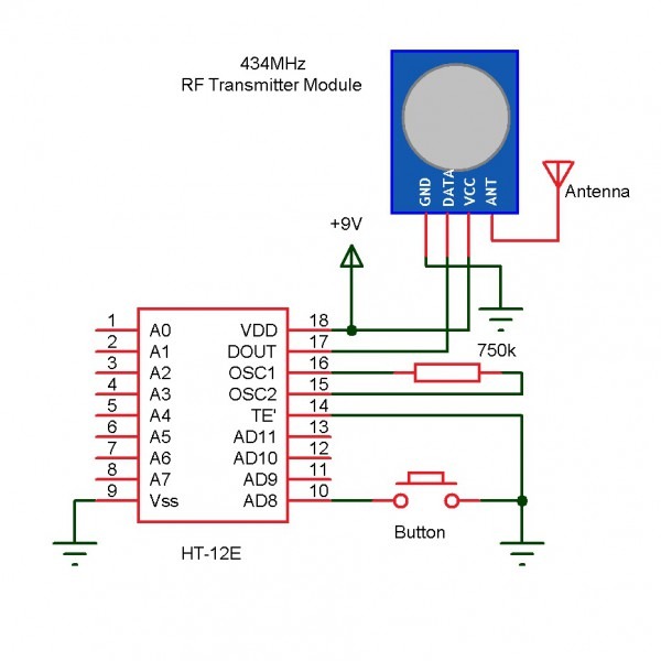 Electronic Doorbell Circuit Diagram