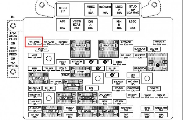 2004 Chevy Silverado Fuse Box Diagram