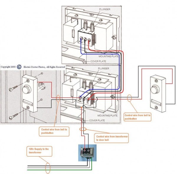 Joseph, I Am Looking For The Wiring Diagram For 2 Door Bells And 2 Joseph, I Am Looking For The Wiring Diagram For 2 Door Bells And 2