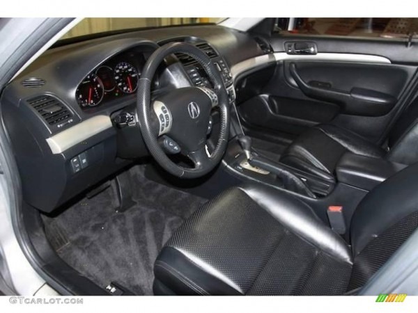 Ebony Black Interior 2006 Acura Tsx Sedan Photo  21904208