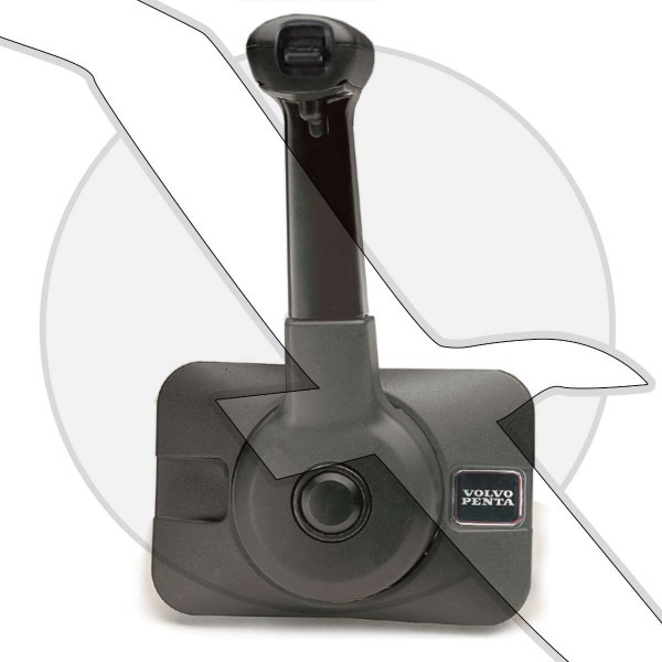 Volvo Penta Engine Concealed Side Mount Throttle Shift Control Box