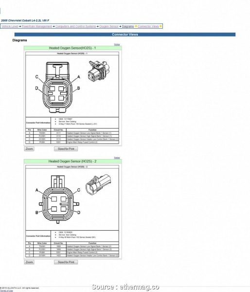 Ford O2 Sensor Wiring Diagram