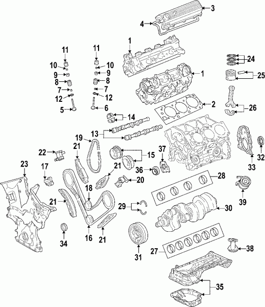 2005 Toyota Tacoma Engine Parts Cylinder Head & Valves Head Sub 2005 Toyota Tacoma Engine Parts Cylinder Head & Valves Head Sub