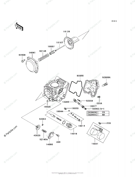 Kawasaki Atv 2002 Oem Parts Diagram For Carburetor, Parts Kawasaki Atv 2002 Oem Parts Diagram For Carburetor, Parts