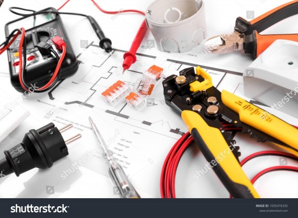 Electrical Tools Equipment On House Wiring Stock Photo (edit Now Electrical Tools Equipment On House Wiring Stock Photo (edit Now