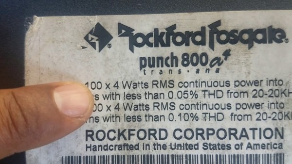 Rockford Fosgate Punch 800a2 And Rockford Fosgate Punch 800a4 Rockford Fosgate Punch 800a2 And Rockford Fosgate Punch 800a4