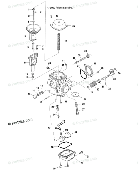 Polaris Atv 2003 Oem Parts Diagram For Carburetor Polaris Atv 2003 Oem Parts Diagram For Carburetor